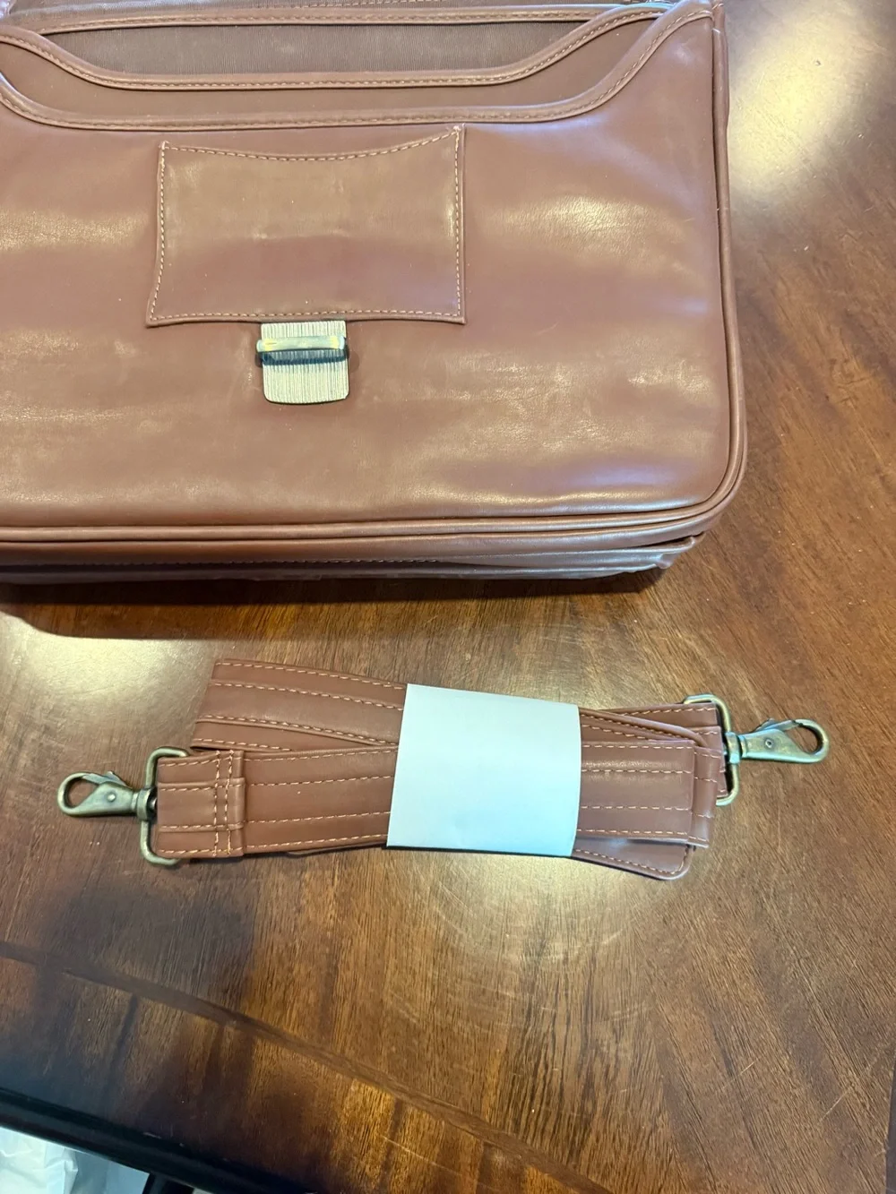 Hilton Grand Vacations Club Brown Leather Briefcase